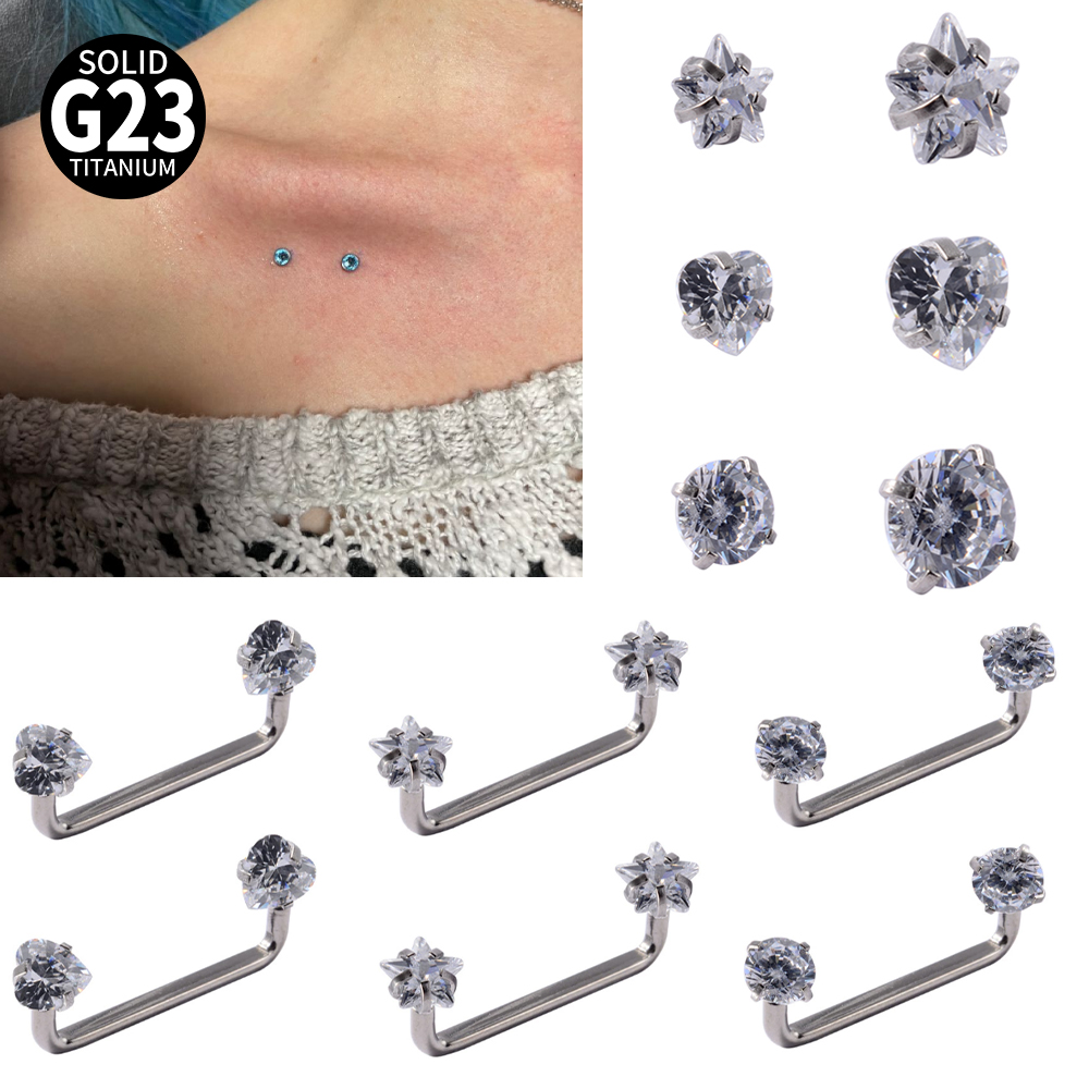 Body Jewelry Implant Grade - 3-1 pçs grau de implante titânio