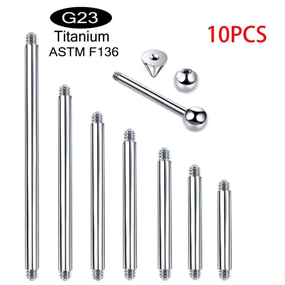 Body Jewelry Implant Grade - 10 peças/lote ASTM F136 Titânio de