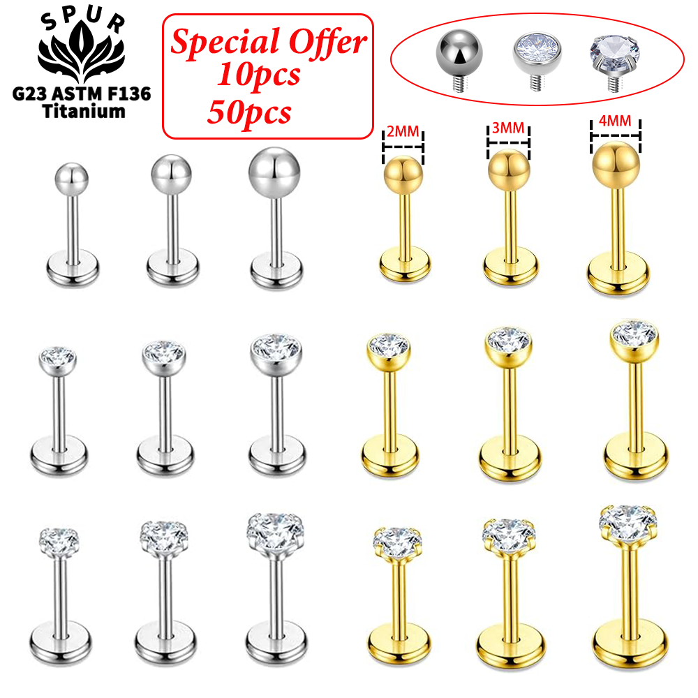 Body Jewelry On Sale - À venda 10/50pc 16g/18g g23 titânio