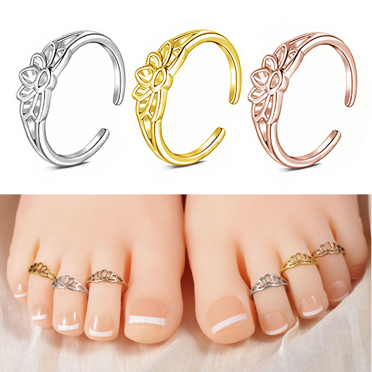 Anel de Dedo em Aço Inoxidável - Body Jewelry Rings avaliação e preço