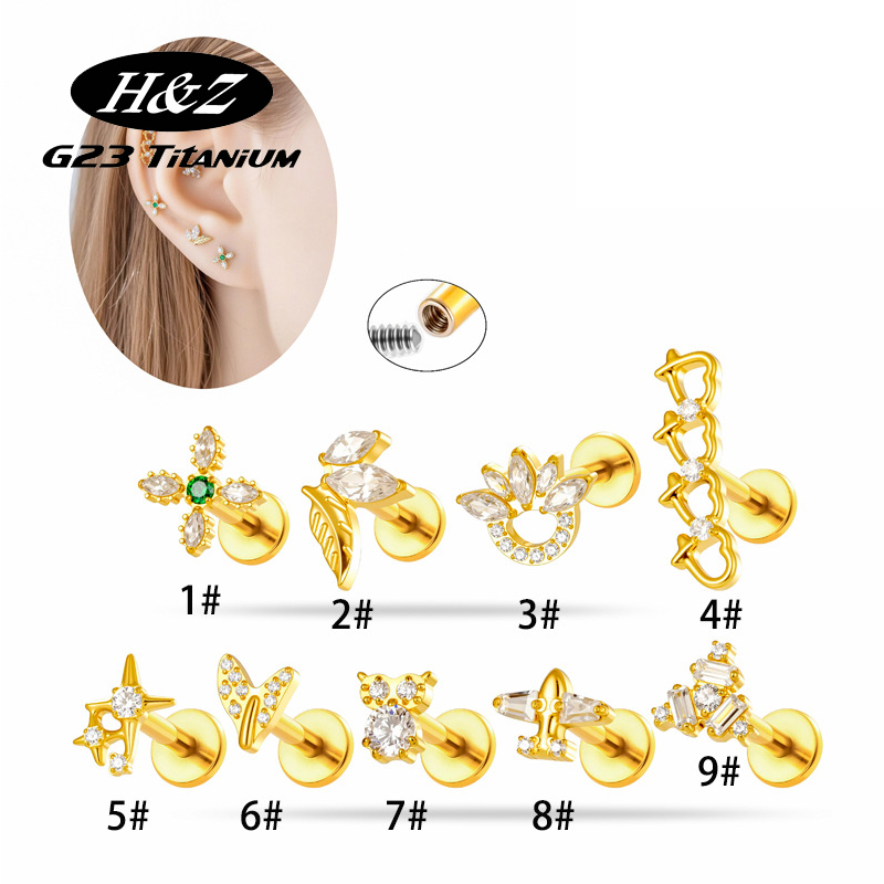 1 Peça Piercing Labret de Titâ - Body Jewelry Implant Grade avaliação e preço
