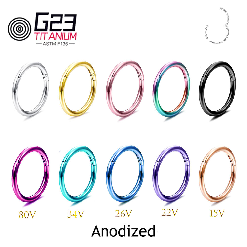Atacado g23 titânio nariz pier - Body Jewelry Implant Grade avaliação e preço