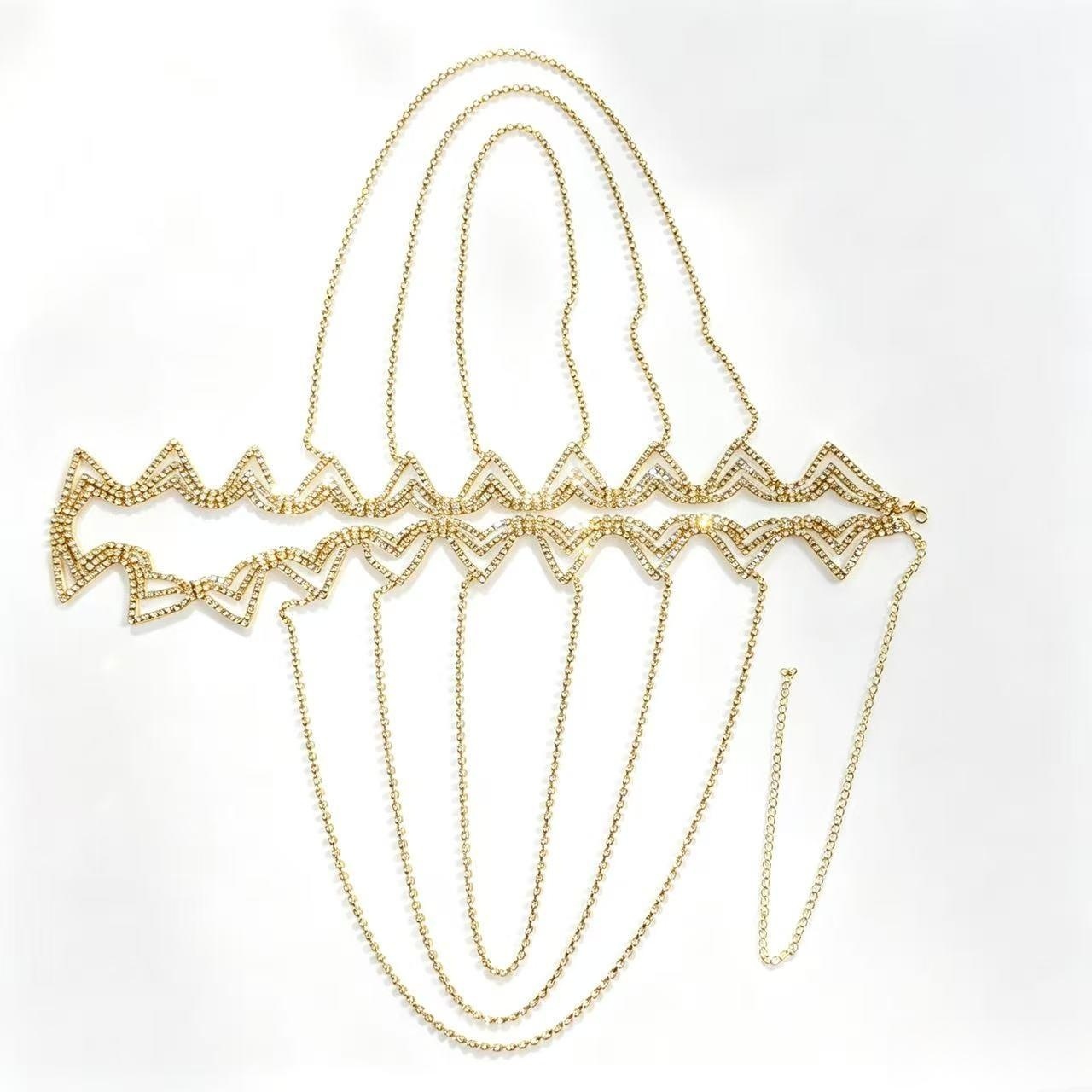 Elegância fashion, corrente de - Body Jewelry Dress avaliação e preço