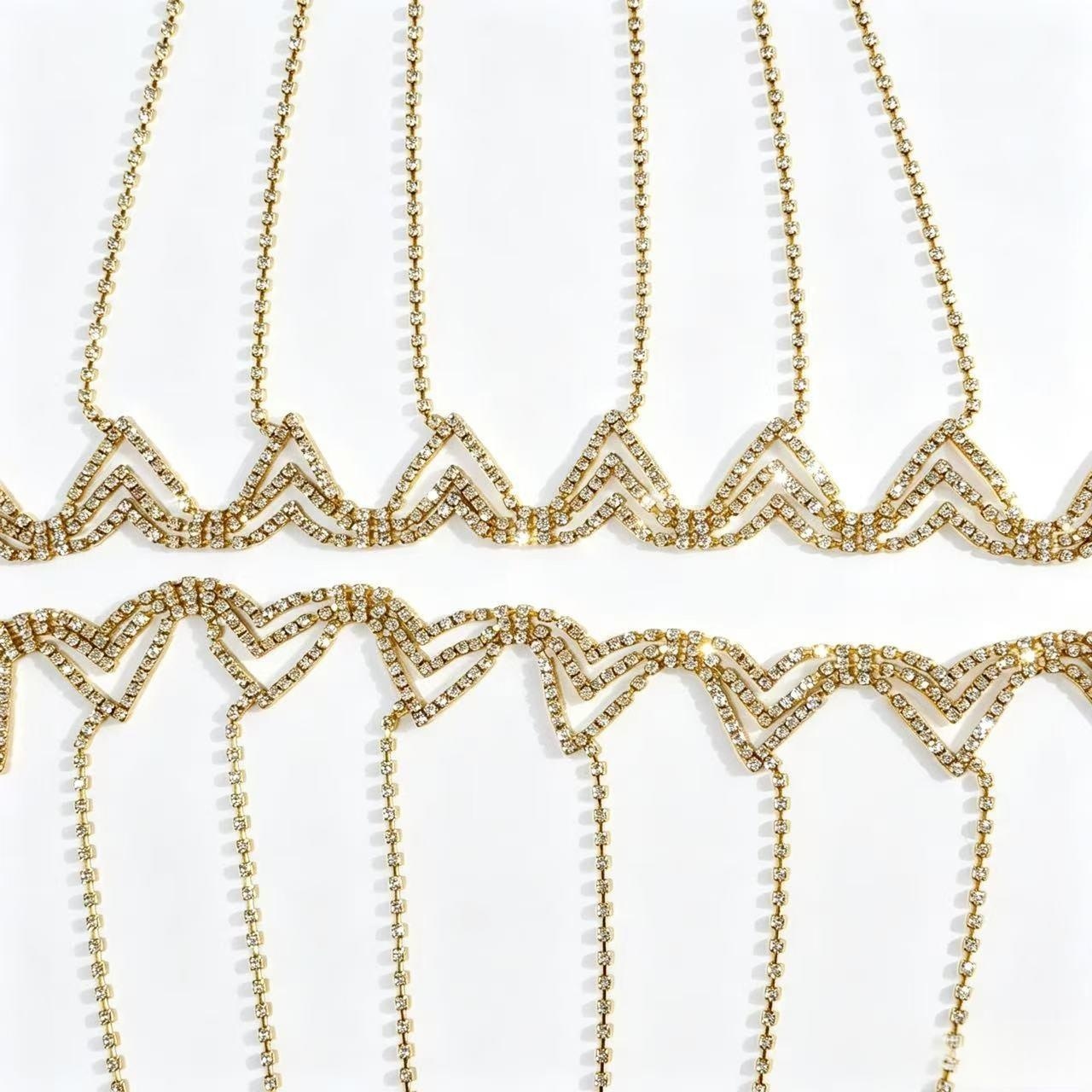 Elegância fashion, corrente de - Body Jewelry Dress avaliação e preço