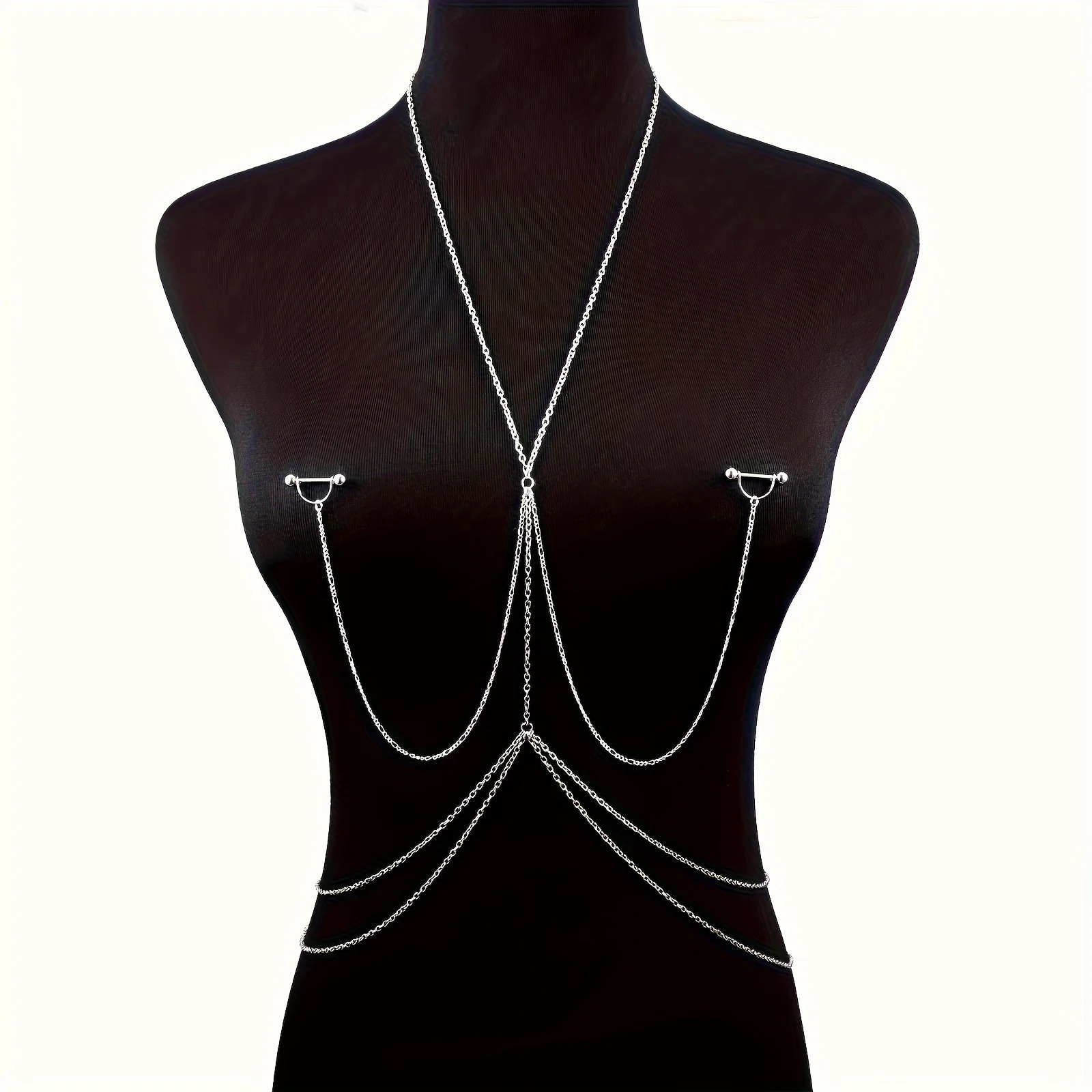 1 peça corrente corporal elega - Body Jewelry Rings avaliação e preço