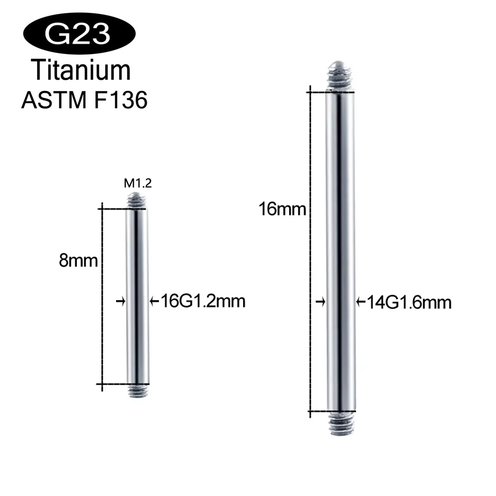 10 peças/lote ASTM F136 Titâni - Body Jewelry Implant Grade avaliação e preço