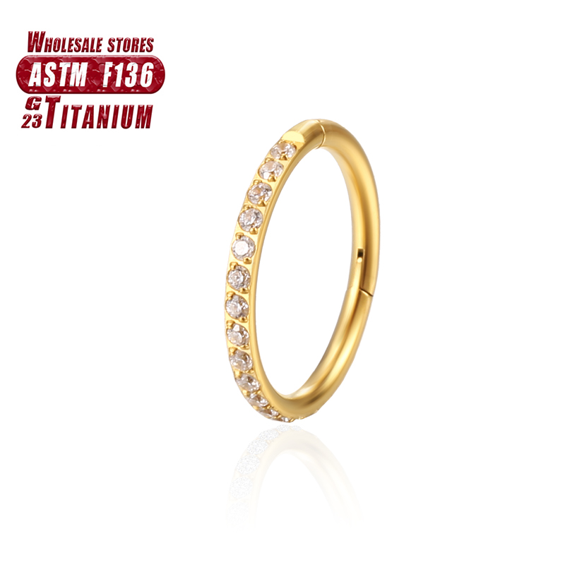 Anel de nariz de titânio f136, - Body Jewelry Implant Grade avaliação e preço