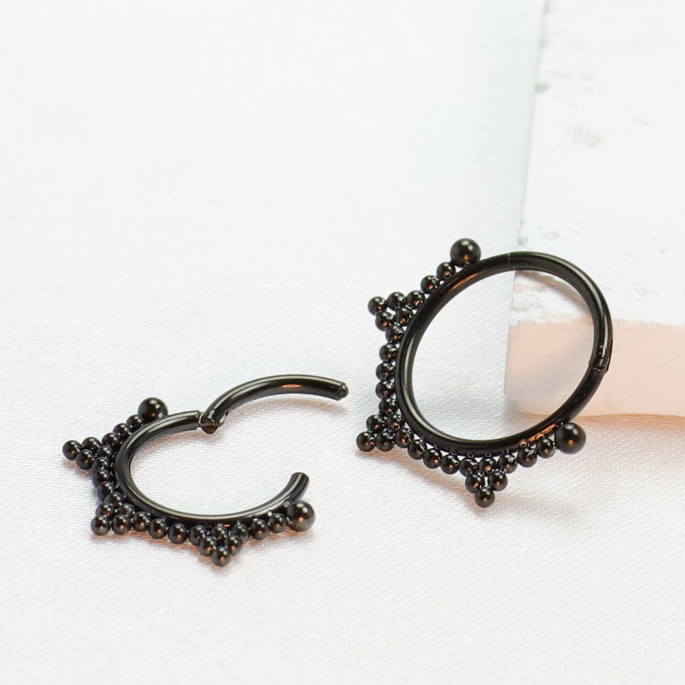 F136 piercing de titânio preto - Body Jewelry Implant Grade avaliação e preço