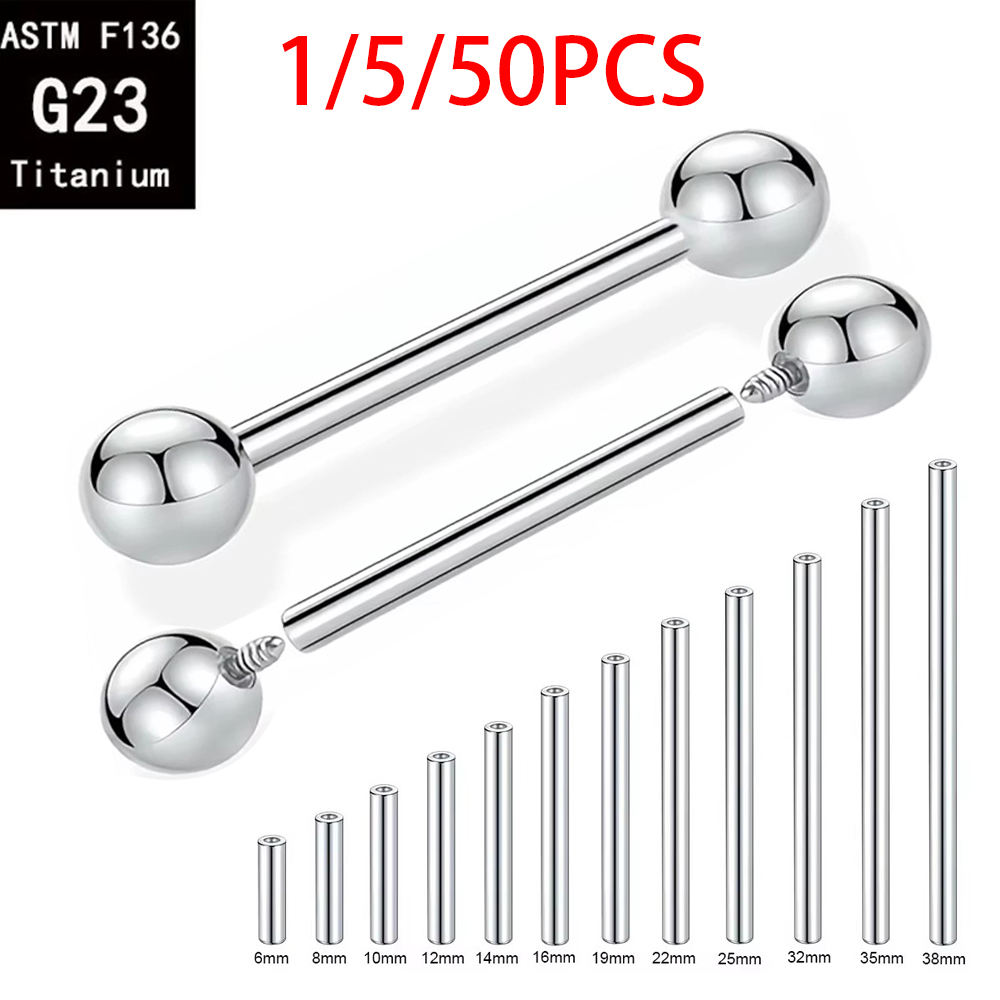 1/5/50 PEÇAS ASTM F136 Titânio - Body Jewelry Implant Grade avaliação e preço