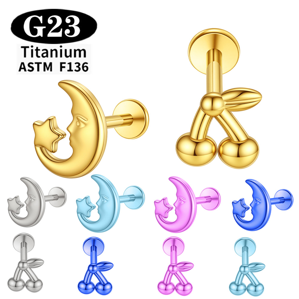 Piercing de titânio anodizado  - Body Jewelry Implant Grade avaliação e preço