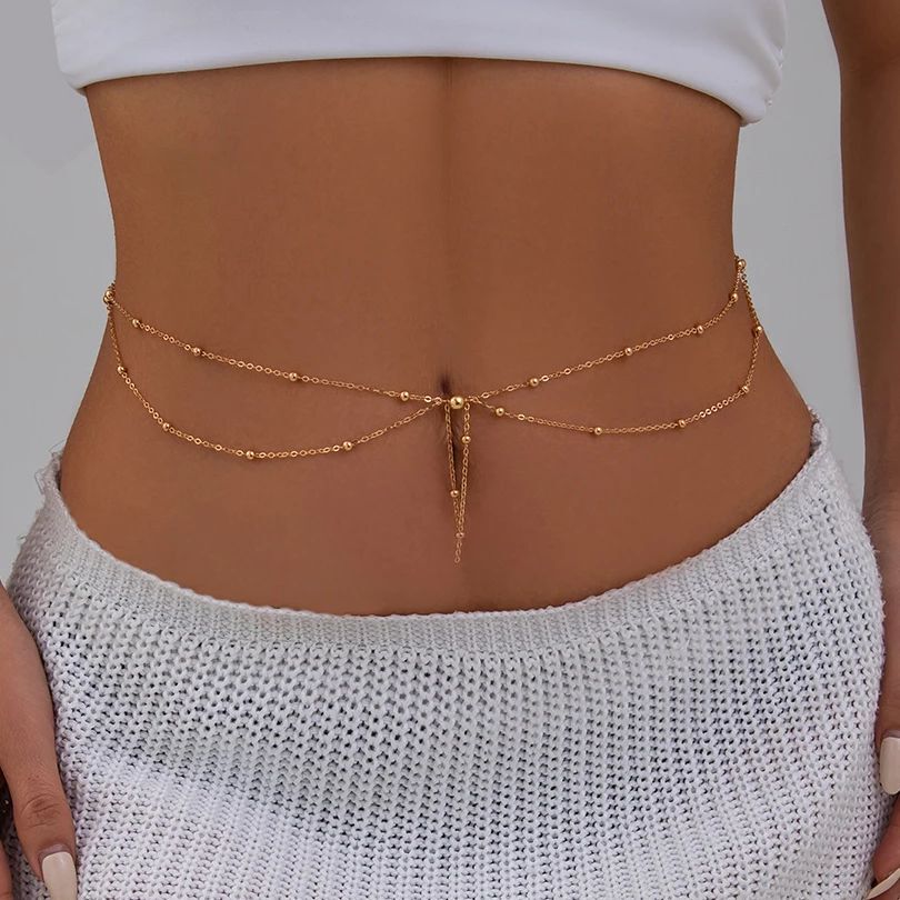 Kunjoe multicamadas cor dourad - Body Jewelry Dress avaliação e preço