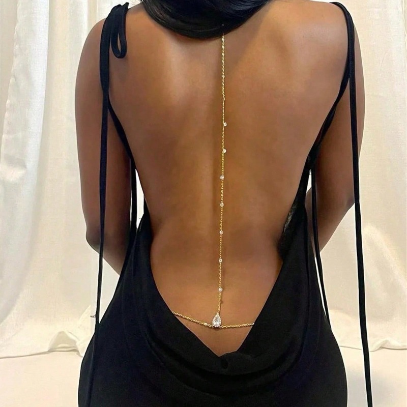 Noiva sem costas strass waterd - Body Jewelry Chest avaliação e preço