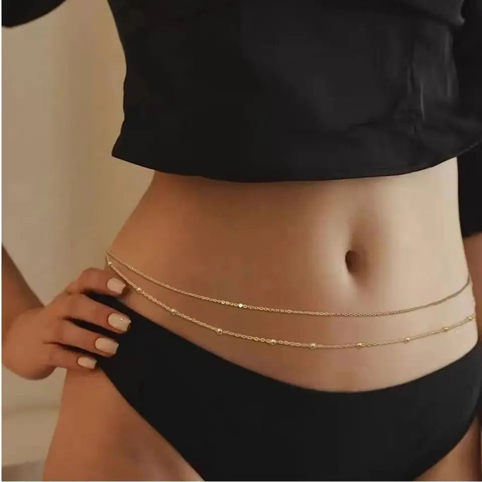 Hiphop camadas duplas corrente - Body Jewelry Chest avaliação e preço
